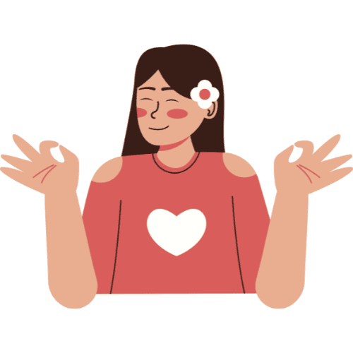 Girl Smiling Giving the Okay Sign with Her Hands Because She is Emotionally Healthy