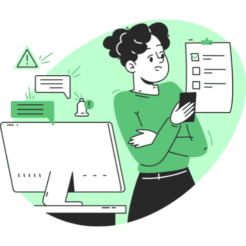 Woman in Green Reading a Checklist of a Few Key Steps for Finding the Right Therapist in Detroit